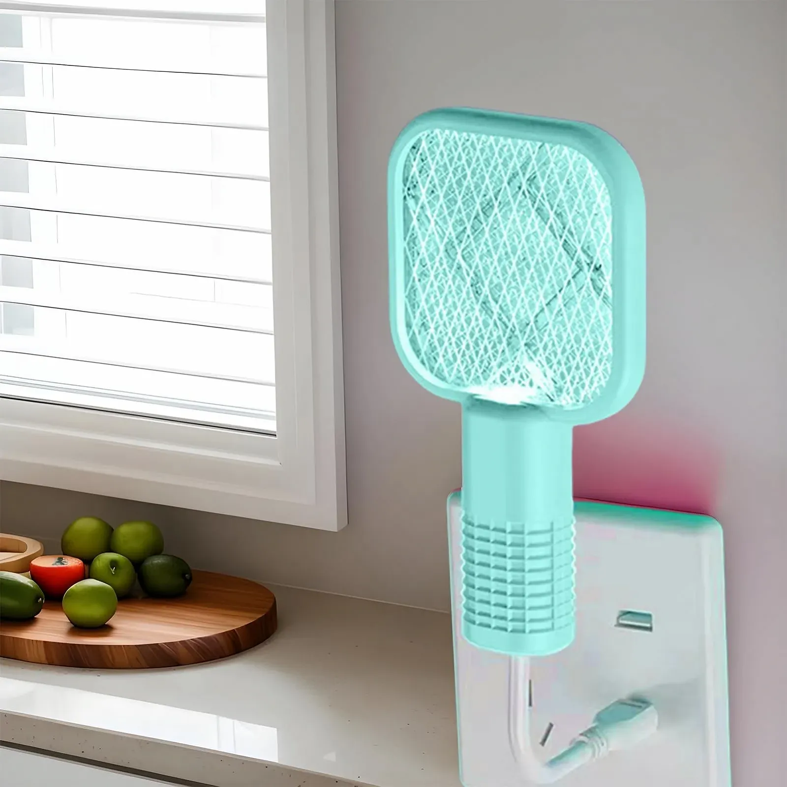 Електрична мухобійка Fly Zapper з приваблюючим LED-світлом для дому та офісу, фото №4