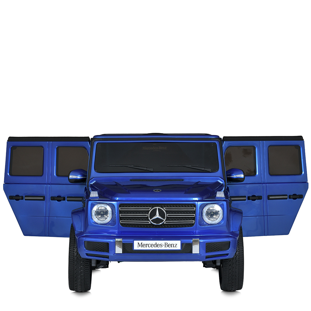 Дитячий електромобіль Mercedes з музикою та пультом дистанційного керування M 5028EBLR-4 Синій, фото №3