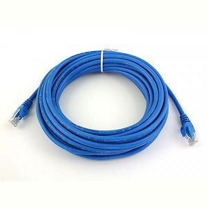 Патч-корд литий UTP RJ45 Cat.5e, 15m синій - Фото 1