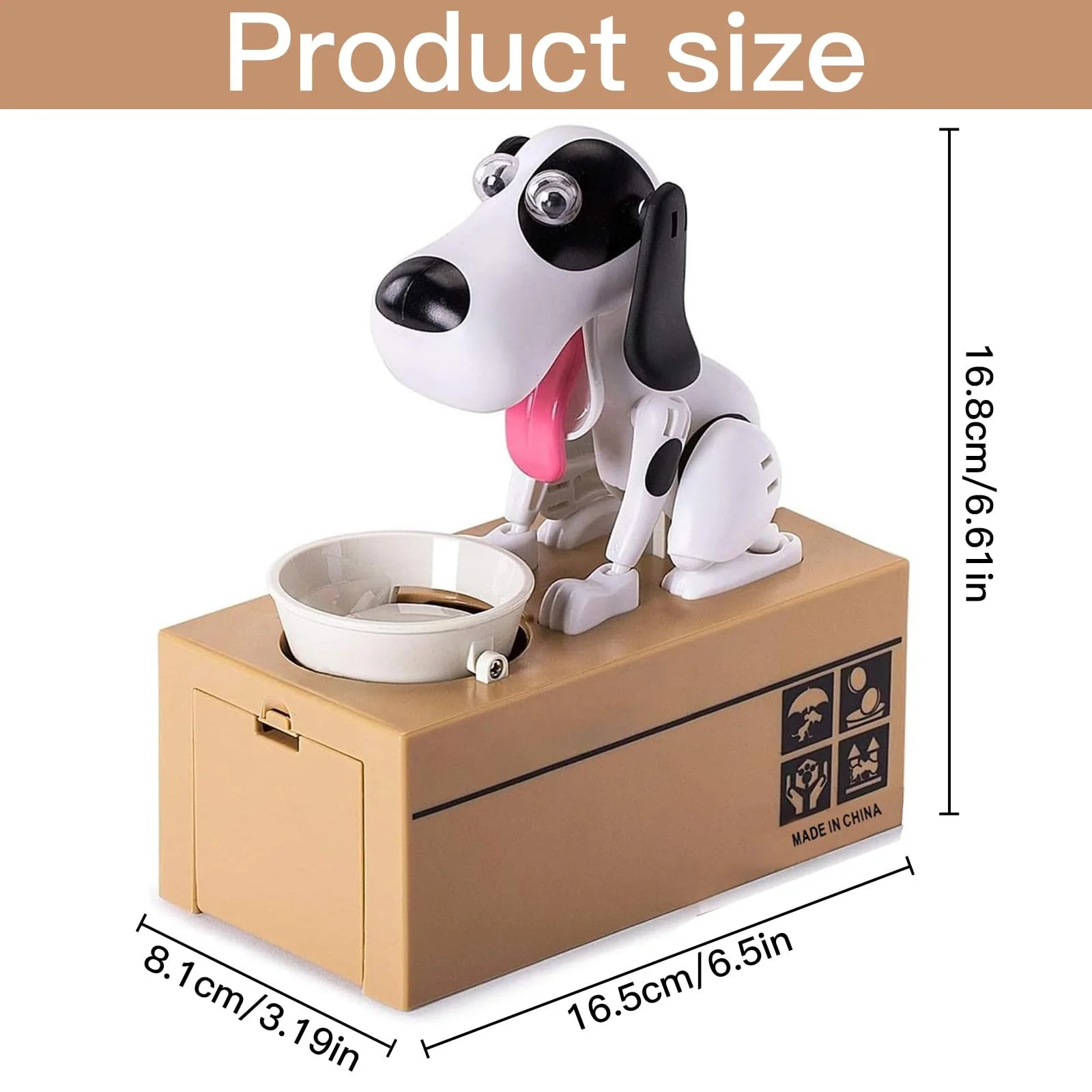 Скарбничка Hungry Dog Собака що їсть монети Інтерактивна, фото №2