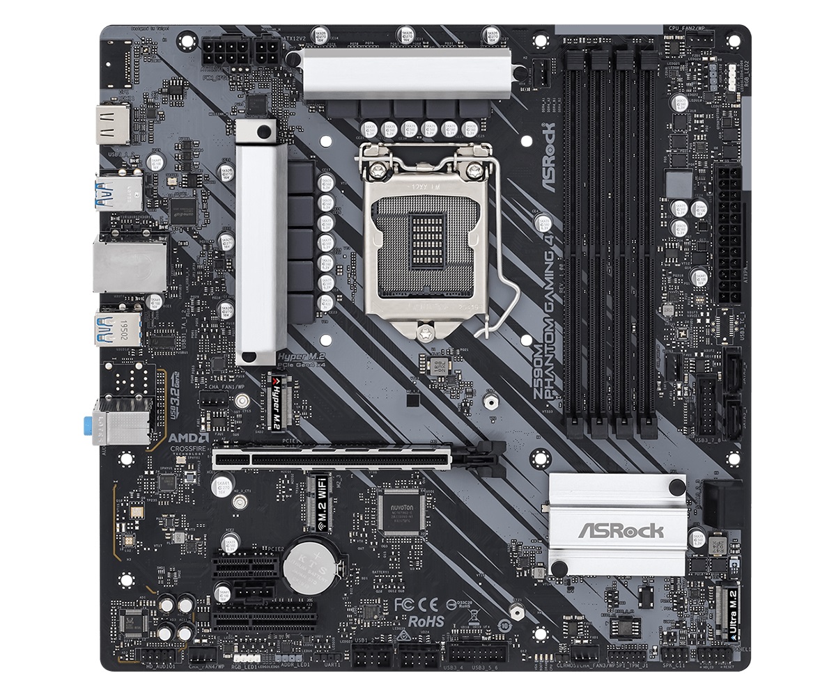 Материнская плата ASRock Z590M Phantom Gaming 4 Socket 1200, фото №2