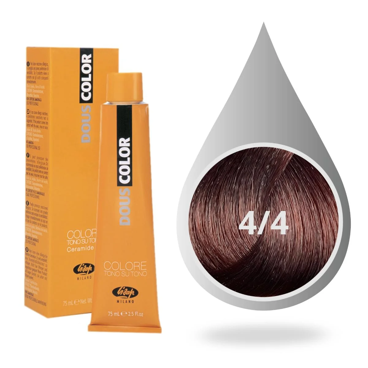Фарба для волосся Dousc professionale Senza Ammoniaca 4-4 Mogano, фото №1 Фарба для волосся Dousc professionale Senza Ammoniaca 4-4 Mogano, фото №1