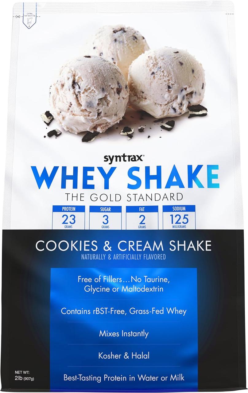 Протеин Syntrax Whey Shake 908 g Cookies Cream, фото №1