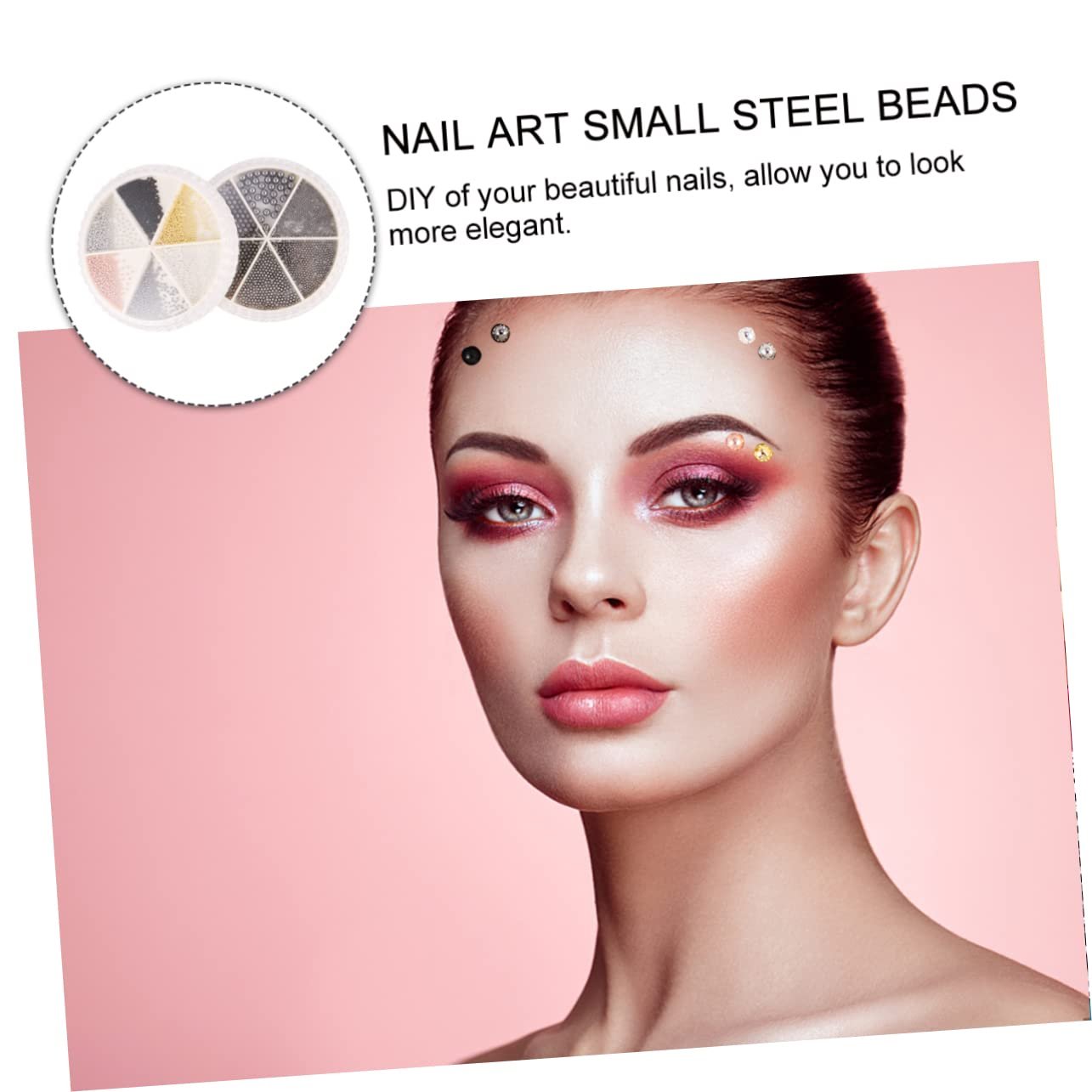 Металлические бусины FRCOLOR 4s	для украшения ногтей, универсальные, подходят для натуральных и искусственных ногтей, фото №5