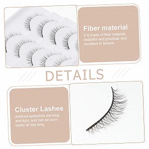 Angoily 20 пар Короткие Накладные Ресницы Японская Тушь Pestañas Натуральные Косметические Средства для Глаз Женщины Накладные Ресницы Формирующие 3D Химическое Волокно synthetic.ua - Фото 1