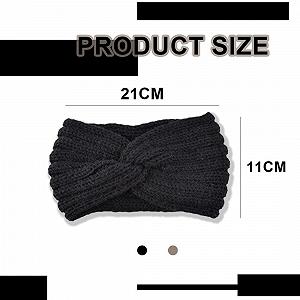 Пов'язка на голову В'язана однотонна synthetic.ua - Фото 1