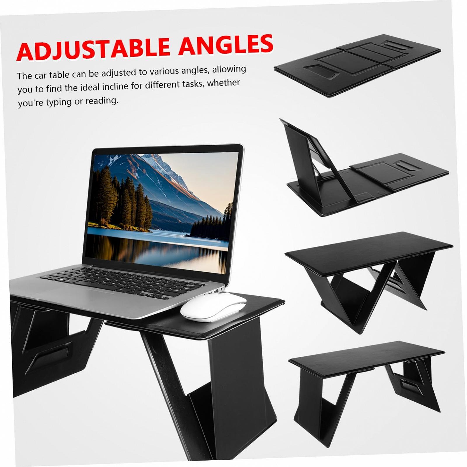 Складной столик для ноутбука из прочной HD-панели, регулируемый угол наклона, портативный столик для кровати и подставка для ноутбука в автомобиль, многофункциональный как письменный стол, подставка для чтения, коврик для дивана, фото №8