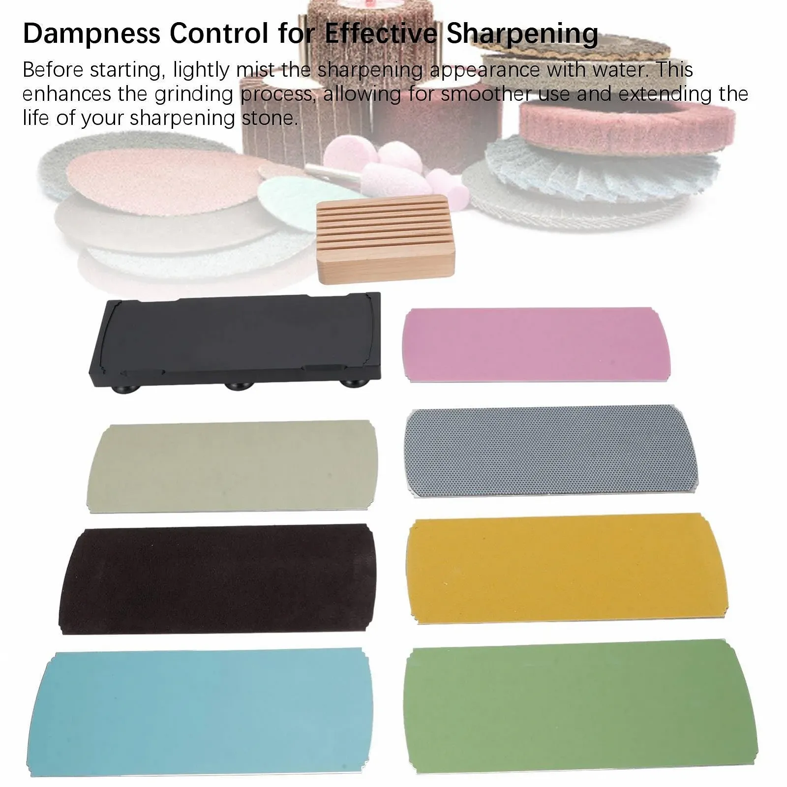 Набор для заточки Fabater Quick Sharpening Kit с тремя типами зернистости и кожаной правкой, фото №5