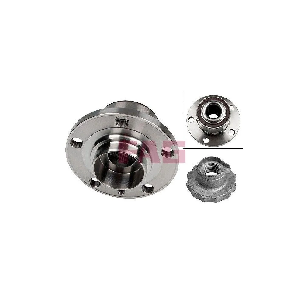 Комплект підшипника маточини Schaeffler FAG 713 6108 20 для SKODA, передня вісь, фото №1