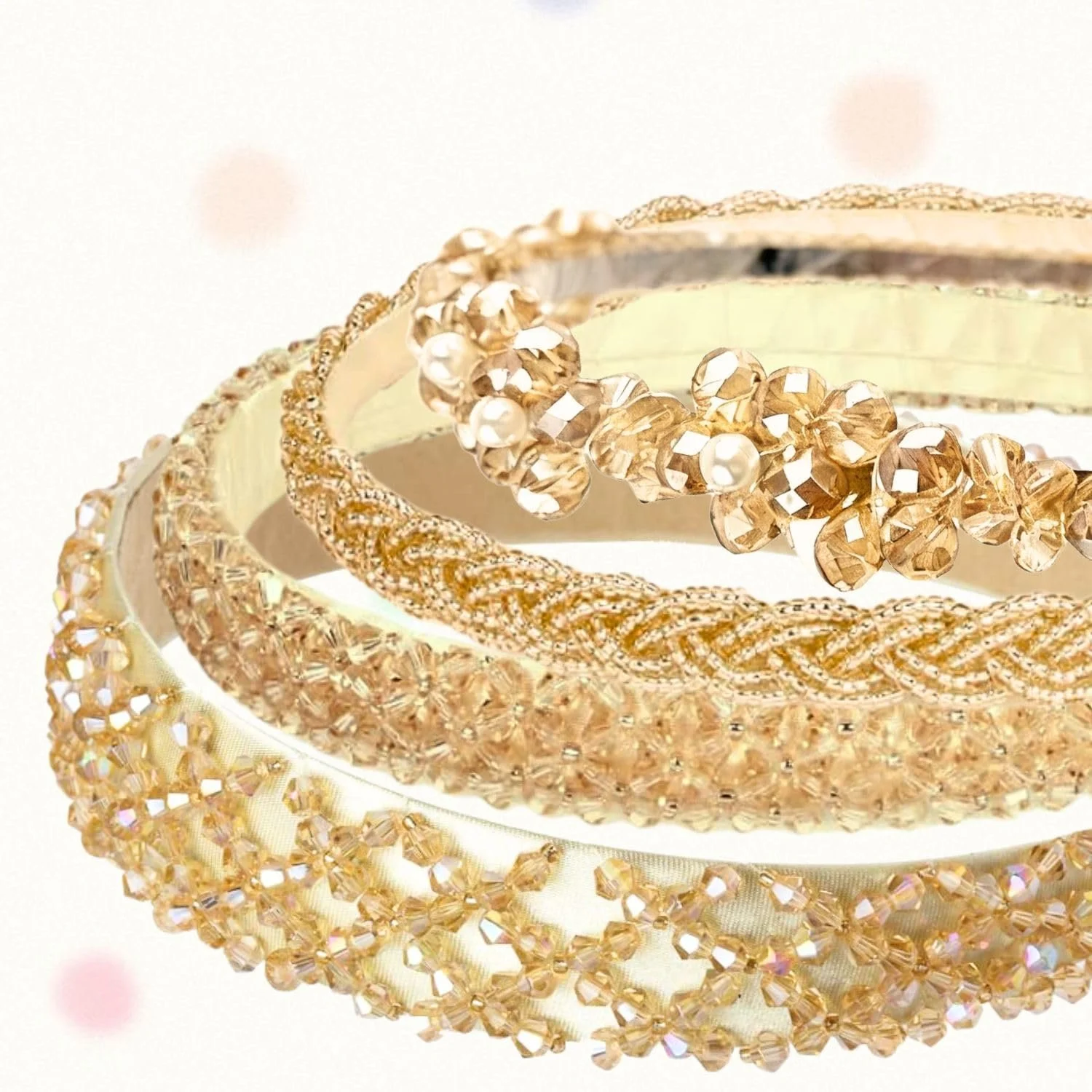 Набір з 4 жіночих обручів для волосся, фото №3