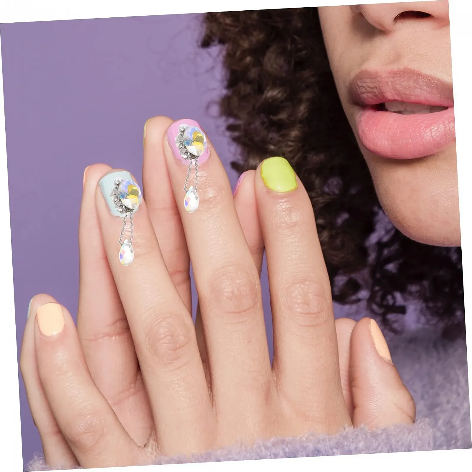 Подвеска для ногтей Healvian 5 шт., бриллиант, камни для ногтей, 3D аксессуары для девушек, стразы, жемчуг, хрусталь, фото №8