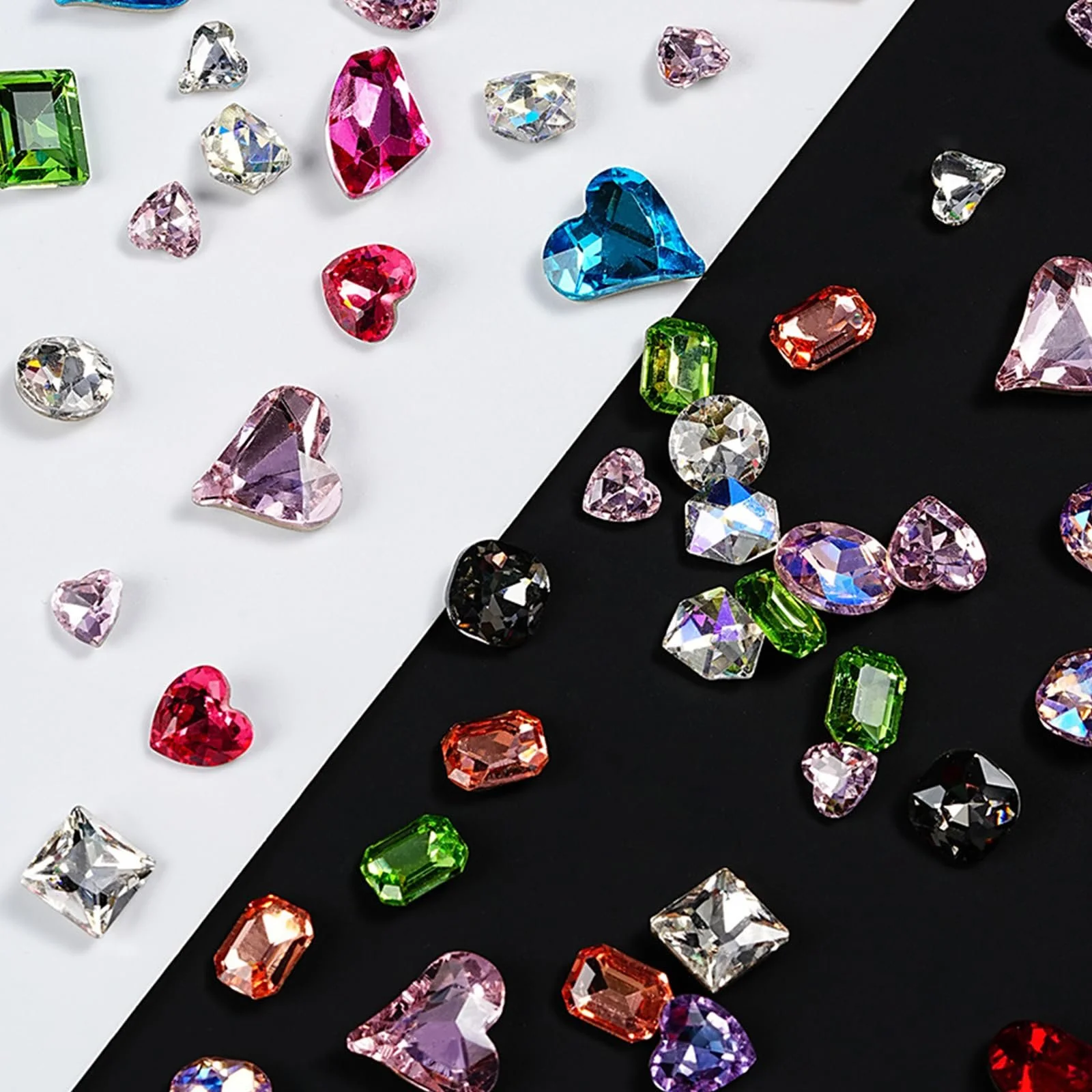 Стрази для нігтів Різні форми Мікс 50/100 шт, фото №5