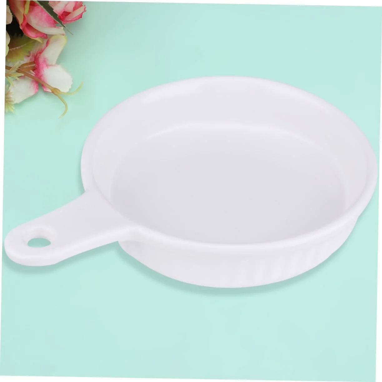 Форма для випікання SOLUSTRE керамічна кругла з ручкою Біла, фото №2