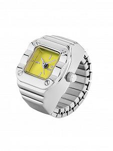 Женские часы-кольцо Marea B41410/3, серебристый, минималистичный - Фото 1