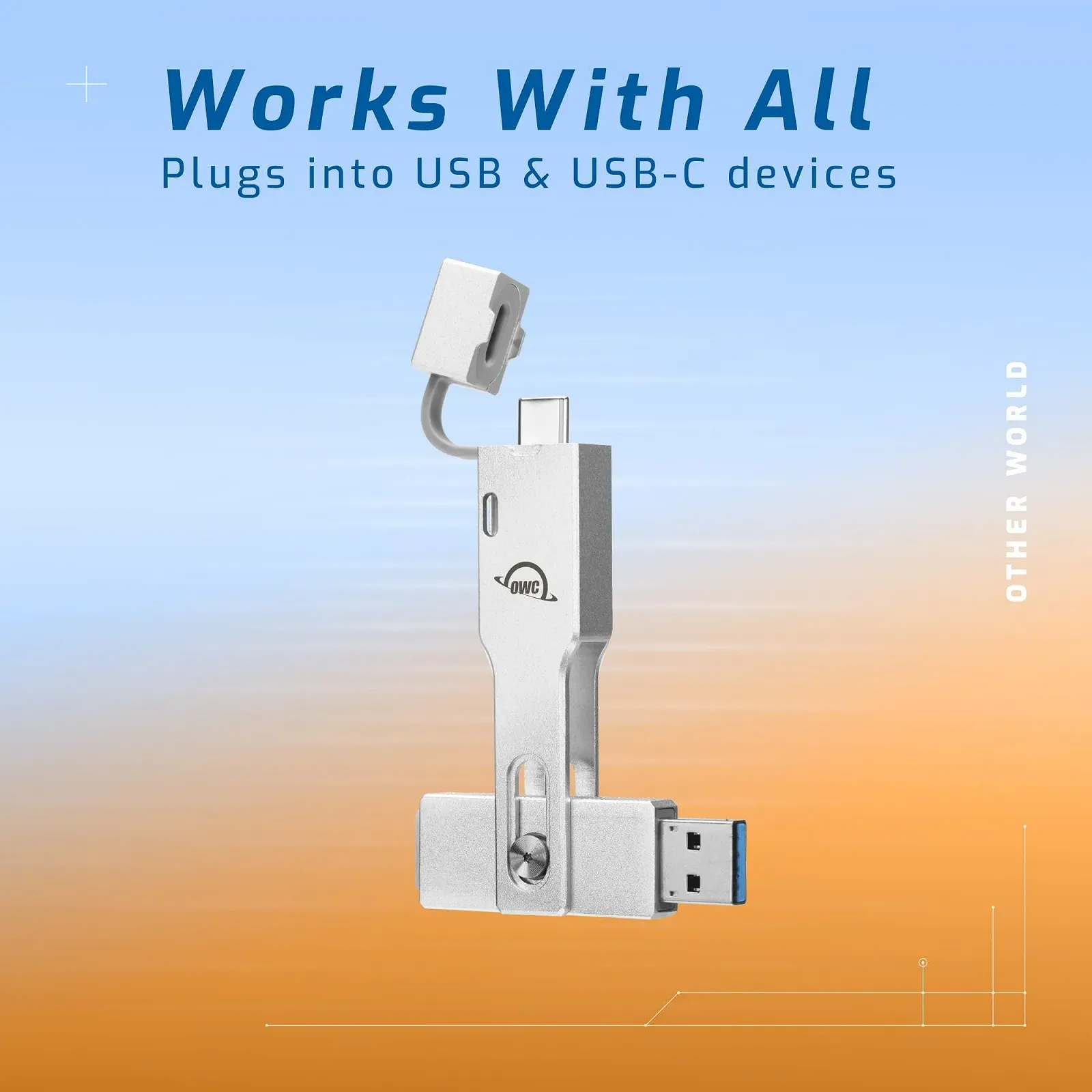 Портативный SSD OWC Envoy Pro mini 250GB USB-C + USB-A (10Gb/s), фото №3