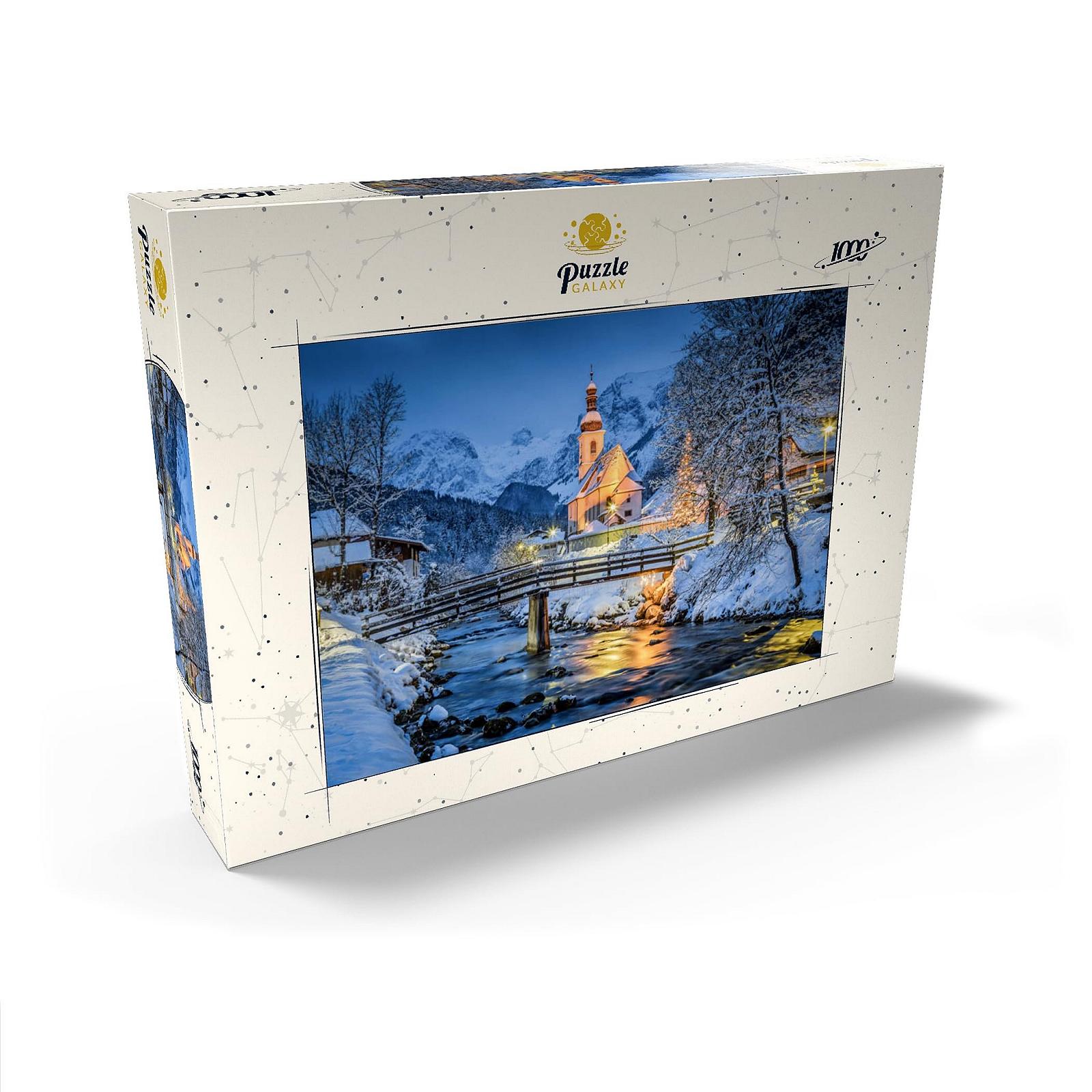 Пазл MyPuzzle MyPuzzle Special Collection by Puzzle Galaxy Winter Landscape Berchtesgaden, Sanctuary of St. Sebastian Премиум 1000 элементов, фото №2