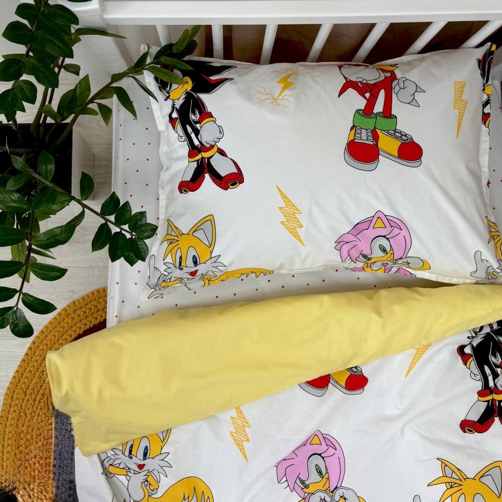 Підковдра на блискавці 145х210 см. та наволочка 50х70 см Sonic жовтий, фото №4
