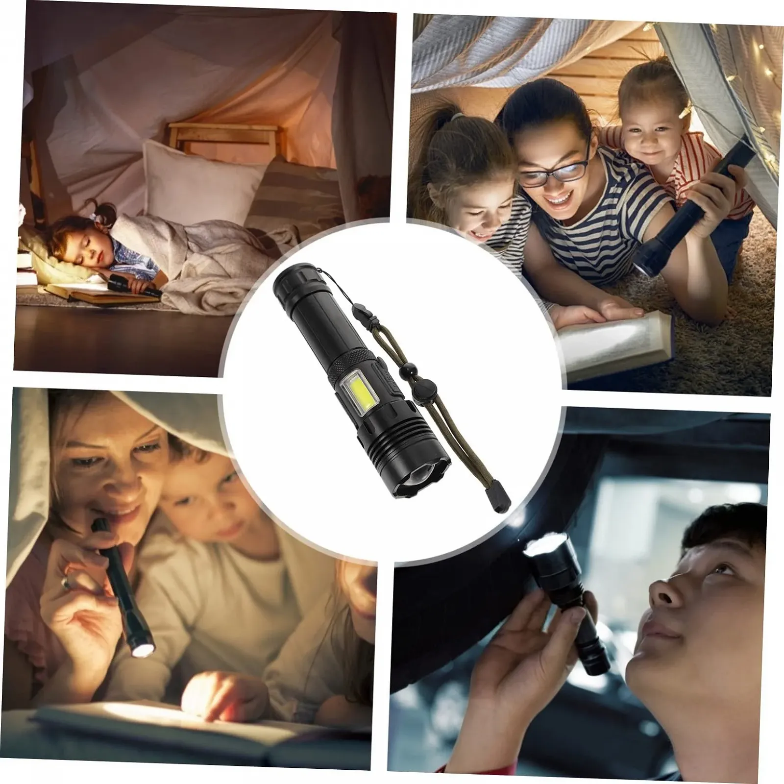 Фонарик Sosoport 1 Set Водонепроницаемый Алюминиевый сплав Черный, фото №5