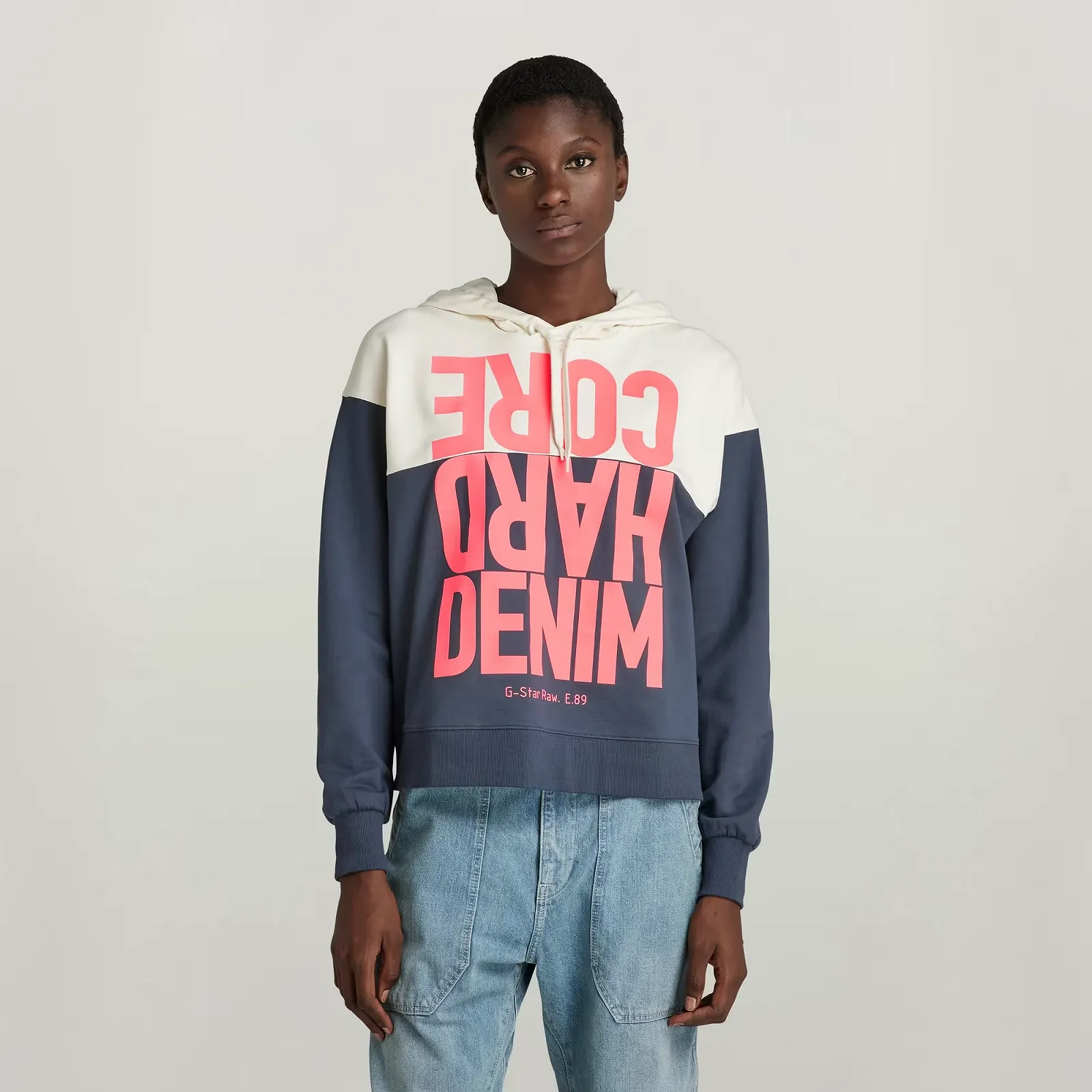 Жіночий світшот G-Star RAW Hard Core Denim Hoodie Color B - S, фото №1