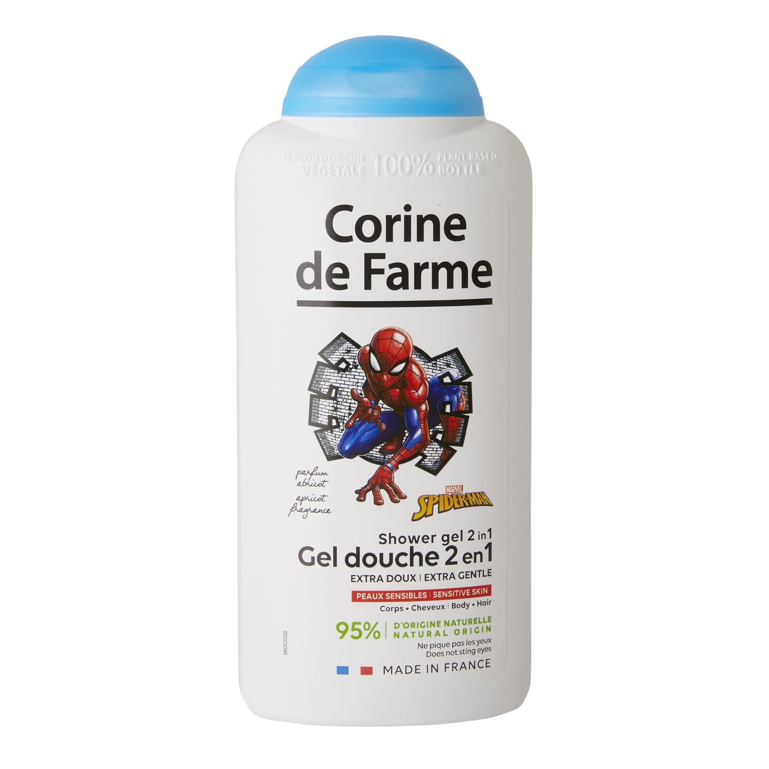 Гель для душу Corine de Farme Extra Mild 2-в-1 Body and Hair Cleansing Gel Kids Spiderman 300 мл, фото №1