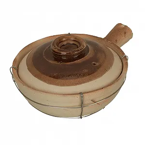 Горшок для запекания керамический китайский с ручкой - Фото 1