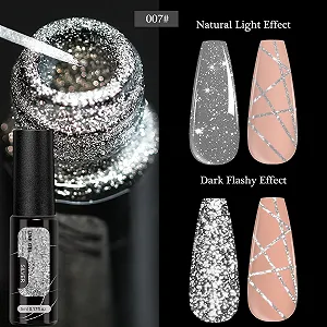 Гель-лак Mihauuke Glitzer, 12 цветов, набор для маникюра для праздничного сезона, отпуска, летней вечеринки, художественного дизайна synthetic.ua - Фото 1