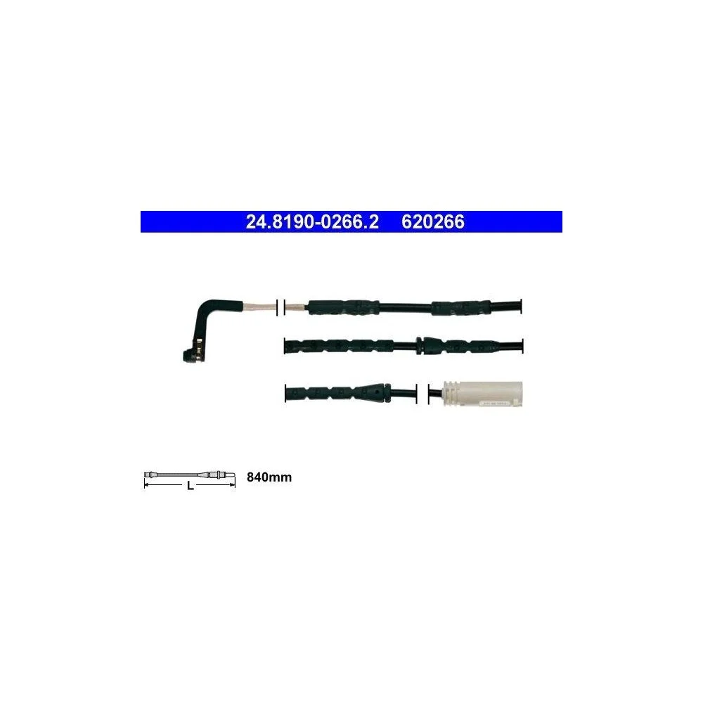 Датчик износа тормозных колодок ATE 24.8190-0266.2 для BMW, передняя ось, фото №1 Датчик износа тормозных колодок ATE 24.8190-0266.2 для BMW, передняя ось, фото №1