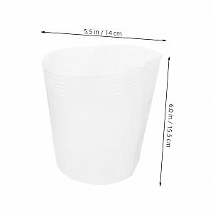 Вкладиші для квіткових горщиків HEMOTON Набір 10 шт Пластикові Прозорі synthetic.ua - Фото 1