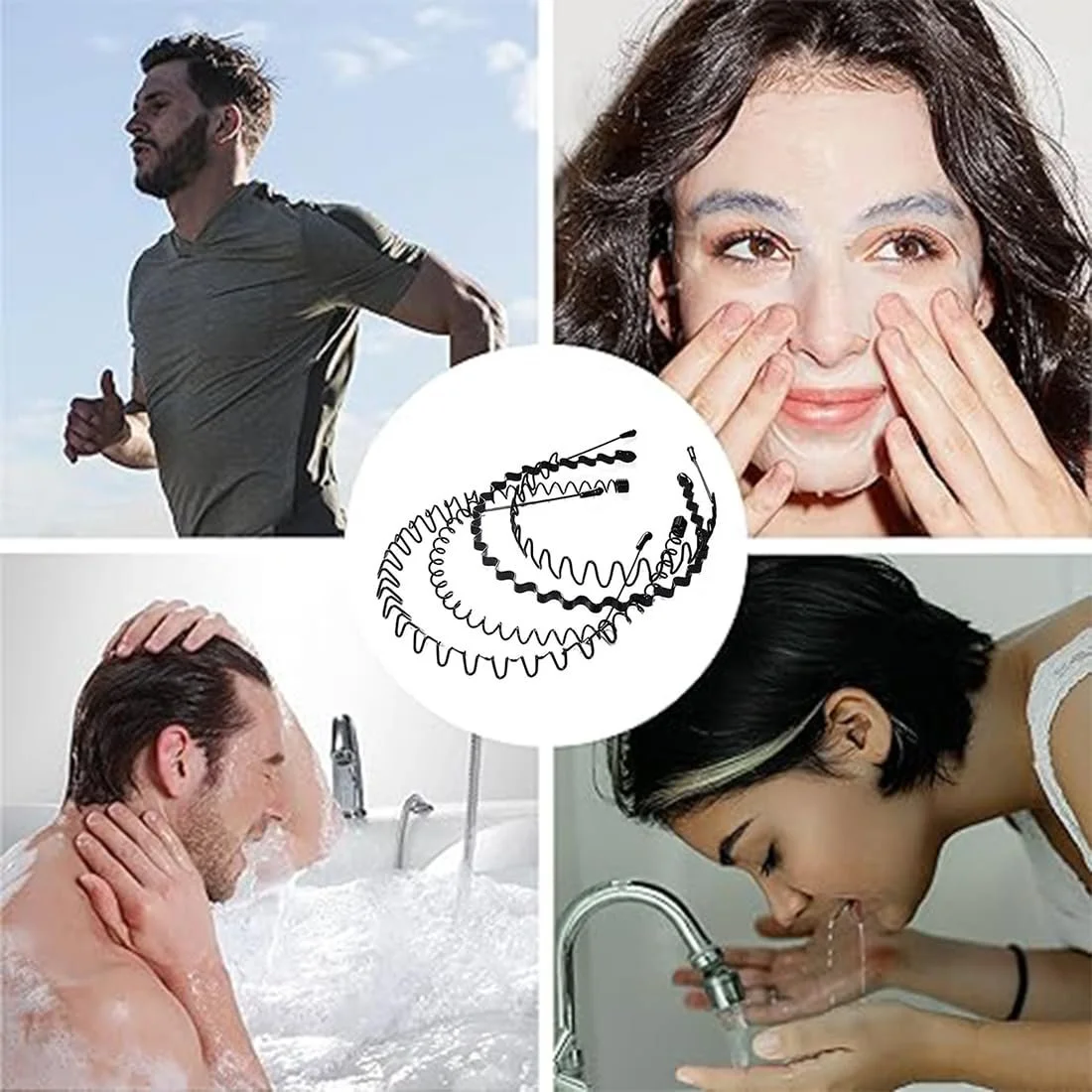 Обруч для волосся Унісекс Хвилястий, фото №5