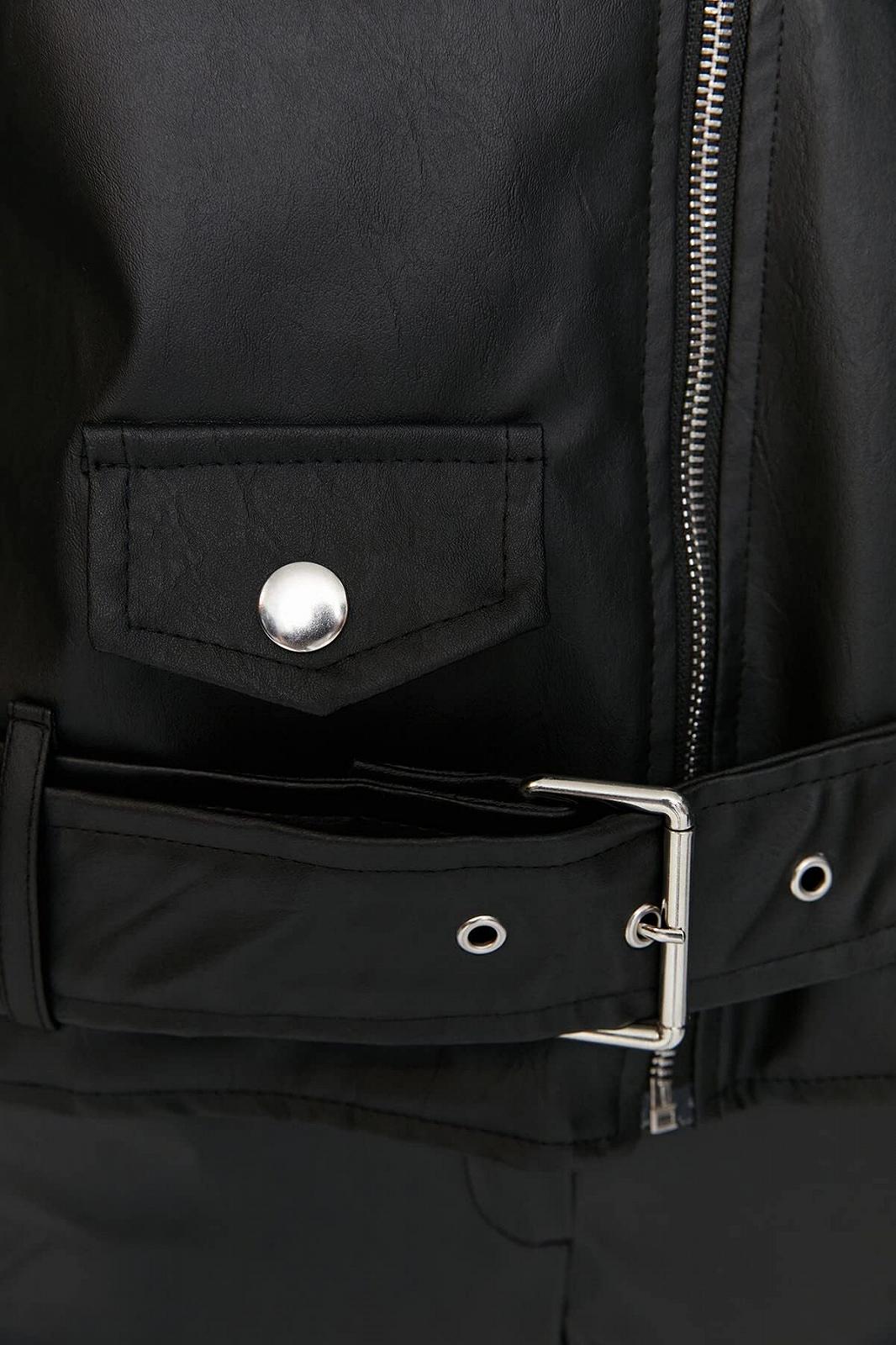 Куртка Trendyol зимова Bikerjacken Чорний, фото №4