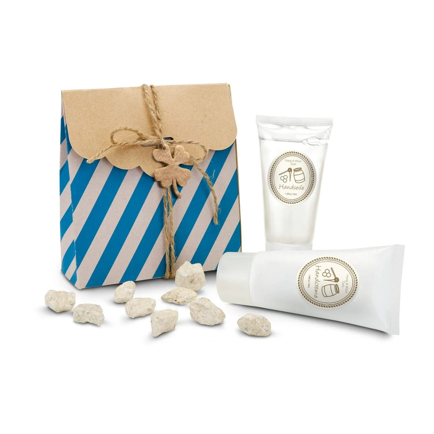 Подарунковий набір Little Happiness, 3 шт: мило для рук 50 мл + крем для рук 50 мл, аромат: молоко та мед, фото №1 Подарунковий набір Little Happiness, 3 шт: мило для рук 50 мл + крем для рук 50 мл, аромат: молоко та мед, фото №1