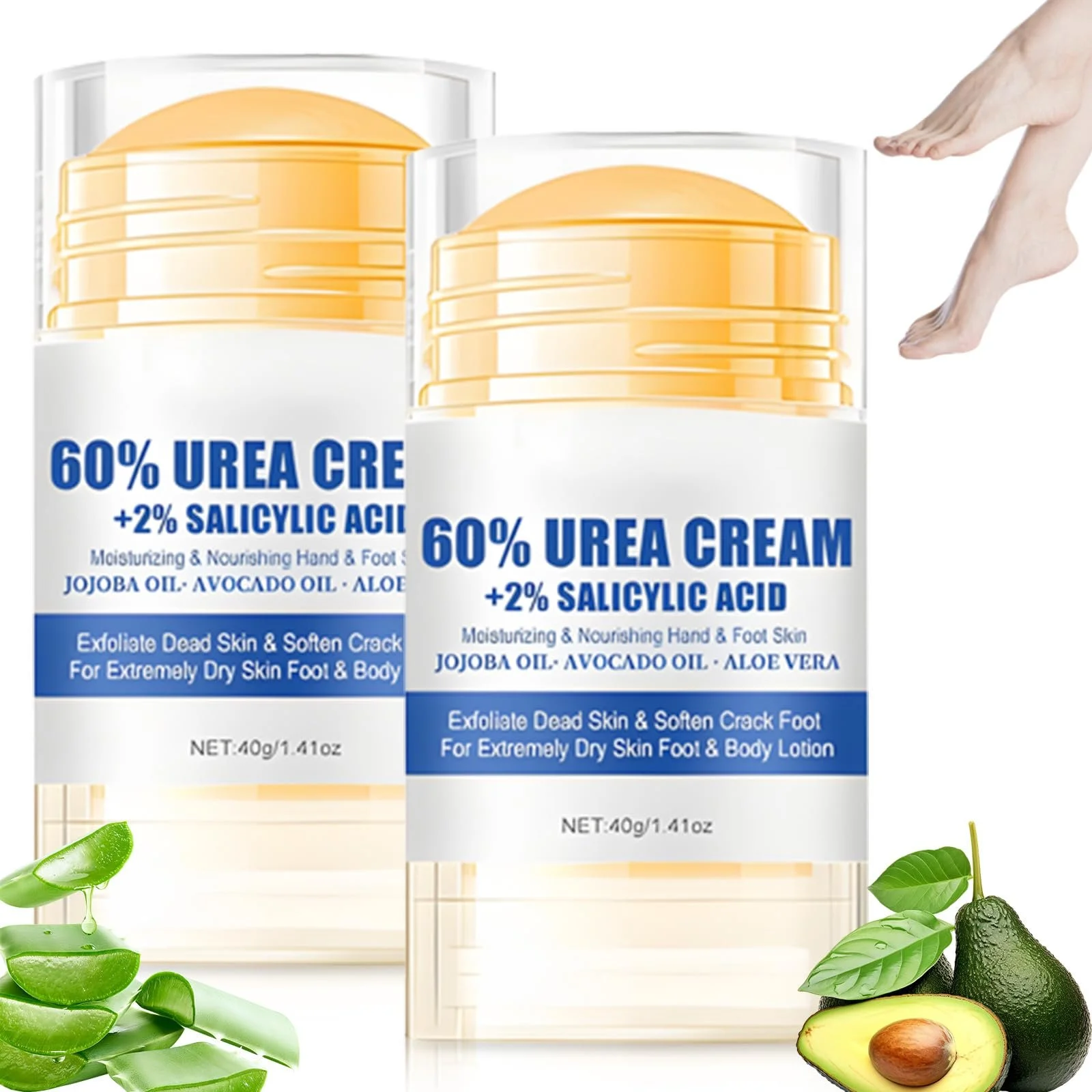 Крем для ног увлажняющий с мочевиной 60% от мозолей и трещин, фото №1