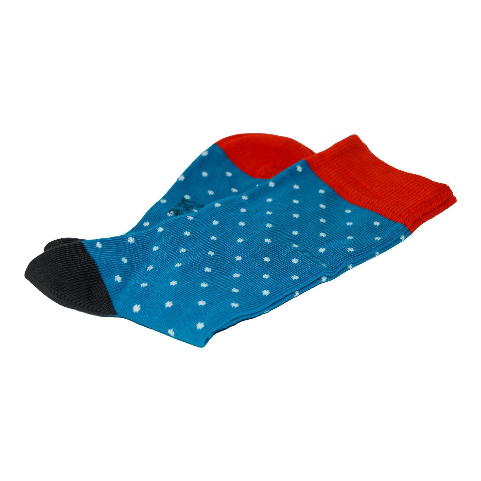 Носки Doris & Dude Bamboo Organic Crew 4 пары в подарочной коробке Med 3-7 Polka Spots Разноцветные Мягкие Прочные Экологичные Гладкий носок Дышащие, фото №5