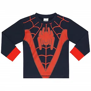 Пижама Человек-паук Майлз Моралес для мальчиков с длинными рукавами synthetic.ua - Фото 1