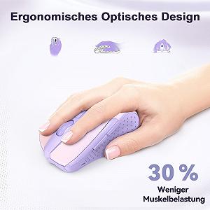 Мышь беспроводная TECKNET Pro 2.4G 4000 DPI 6 кнопок с нано-приемником synthetic.ua - Фото 1