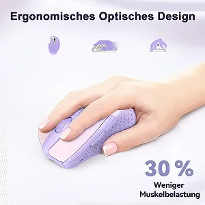 Мышь беспроводная TECKNET Pro 2.4G 4000 DPI 6 кнопок с нано-приемником synthetic.ua - Фото 1