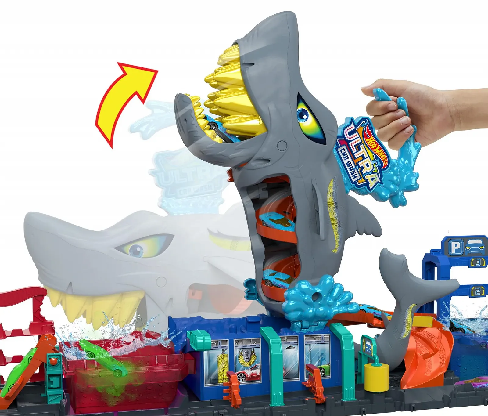 Игровой набор Hot Wheels Автомойка: Суперакула HTN82, фото №4