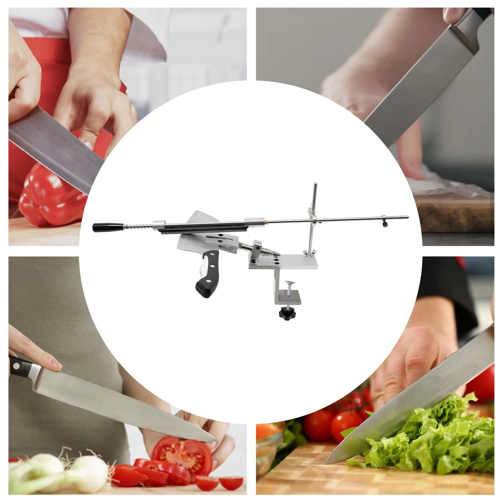 Точилка для ножів Flip Angle ручна професійна система з 6 точильними каменями, фото №2 Точилка для ножів Flip Angle ручна професійна система з 6 точильними каменями, фото №2