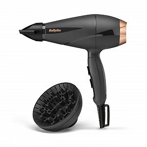 Фен BaByliss Smooth Pro 6709DE, 2100 Вт, с диффузором, ионная технология, 3 температурных режима, 2 скорости, черный - Фото 1