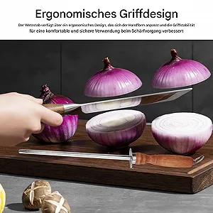 Мусат для ножів 12 дюймів Ручний Ергономічний synthetic.ua - Фото 1