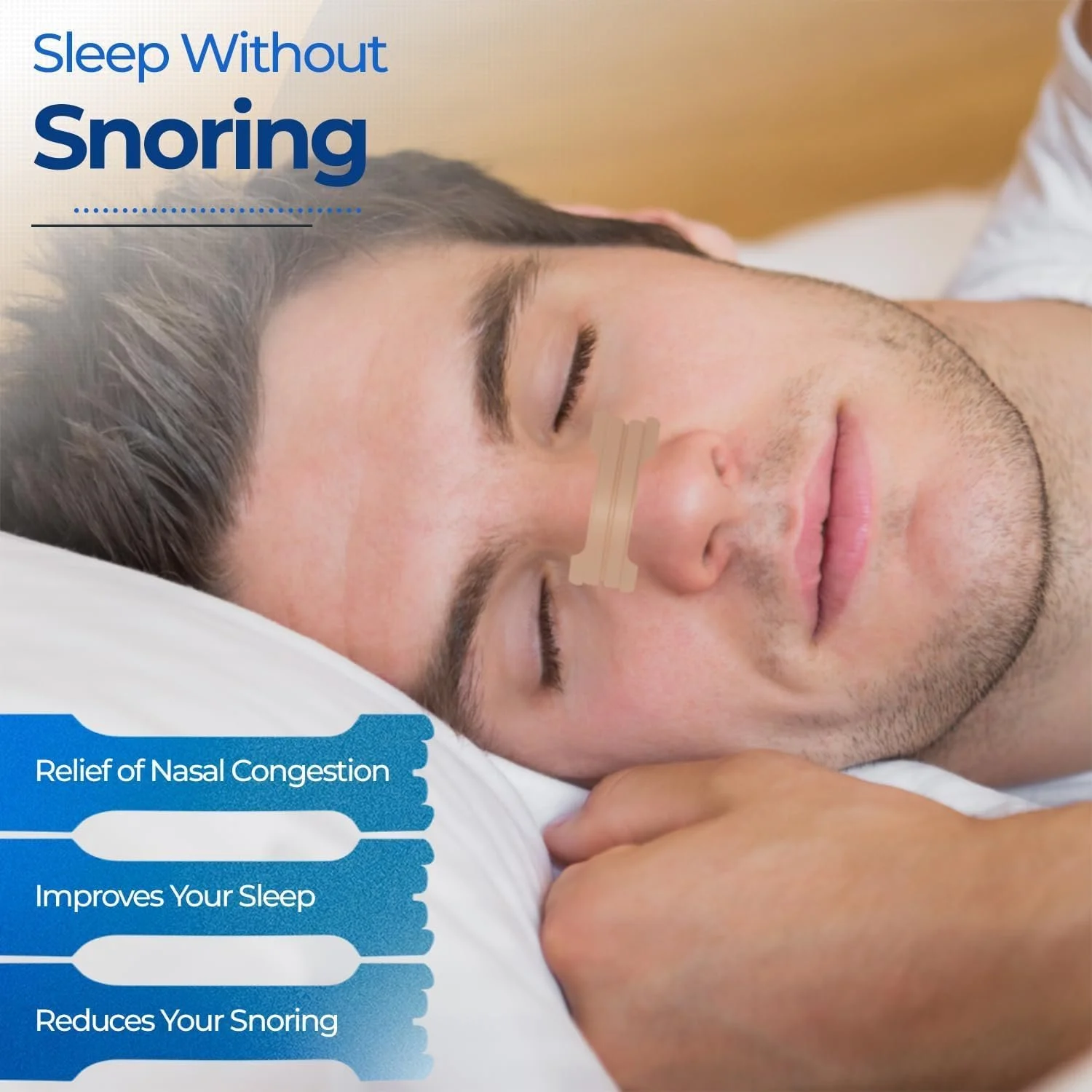 Пластир для носа від хропіння для миттєвого полегшення закладеності носа, алергії, фото №4