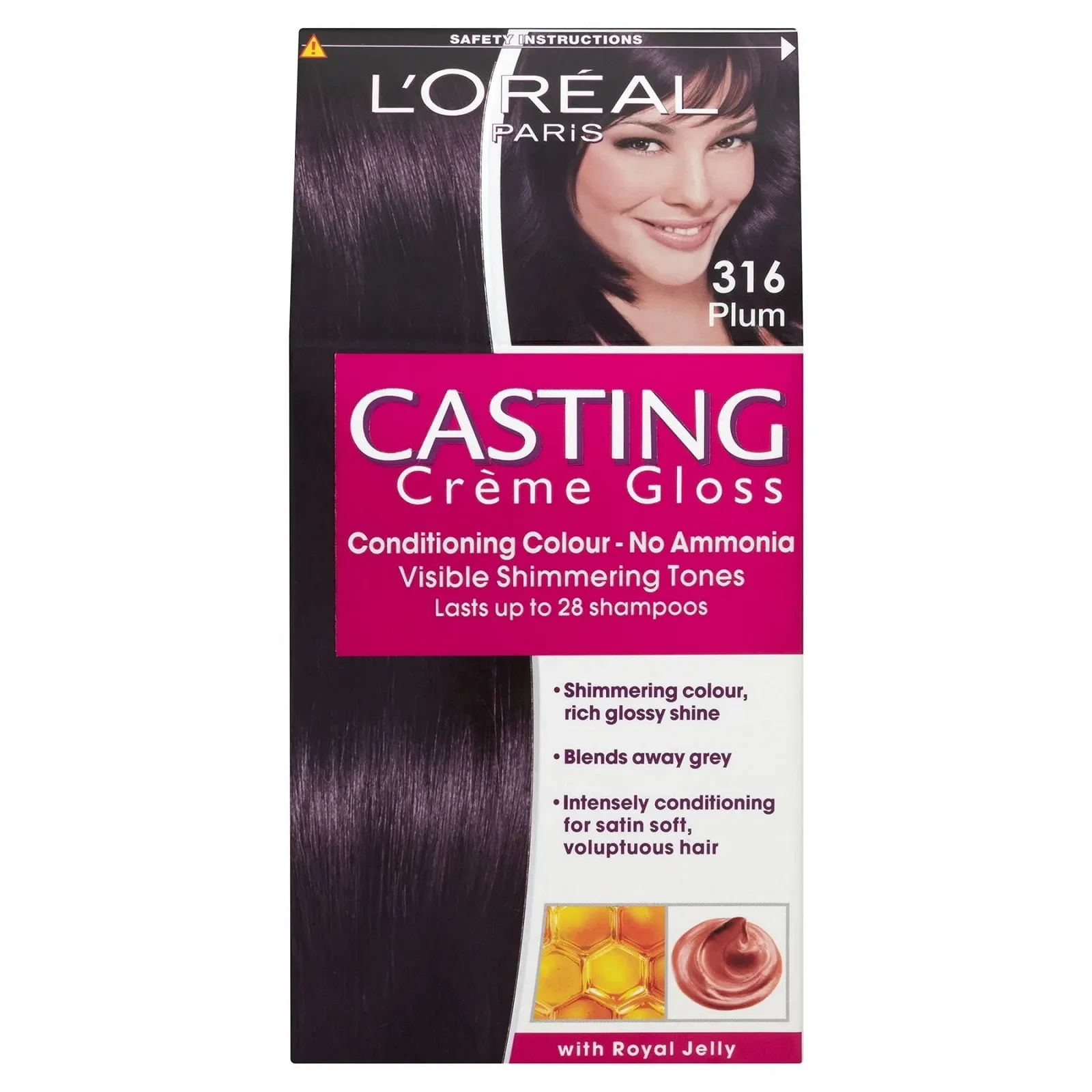 Фарба для волосся L'Oreal Paris Casting Creme Gloss 316 Слива, 3 шт, фото №1 Фарба для волосся L'Oreal Paris Casting Creme Gloss 316 Слива, 3 шт, фото №1