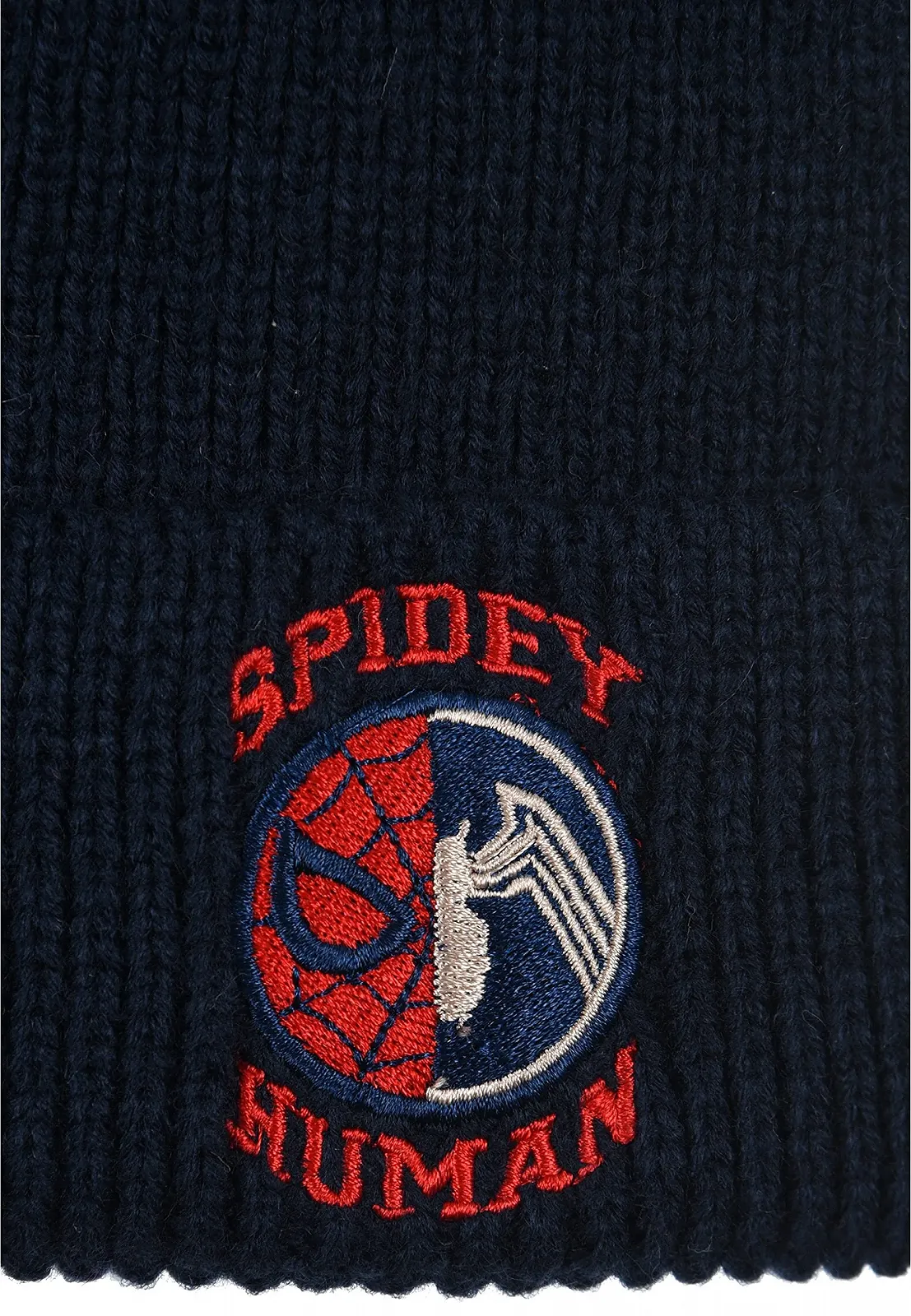 Детская Вязаная Зимняя Шапка Sun City Spider-Man, Темно-синяя, фото №2 Детская Вязаная Зимняя Шапка Sun City Spider-Man, Темно-синяя, фото №2