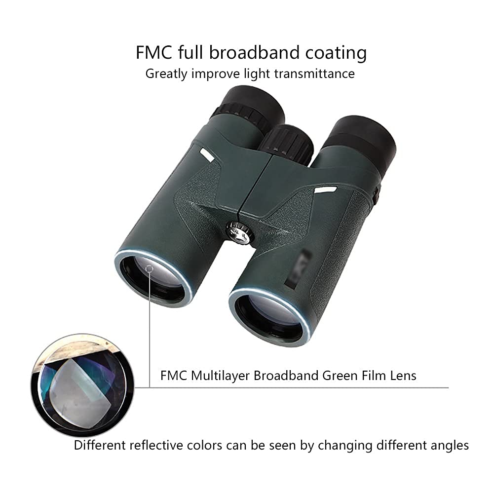 Бинокль DERBUT 10x42 с адаптером для смартфона BAK-4 Prism FMC для наблюдения за птицами путешествий астрономии, фото №2