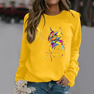 Женский Свитер Осень Зима Элегантный Толстовка Без Капюшона Теплый Пуловер Свитшоты Верхняя одежда Зимний свитер Свитпуловер Топы Лонгслив synthetic.ua - Фото 1