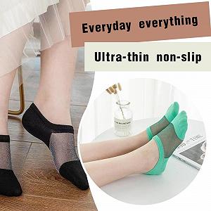 Носки-балетки Женские Разноцветные 35-40 (5 пар) synthetic.ua - Фото 1