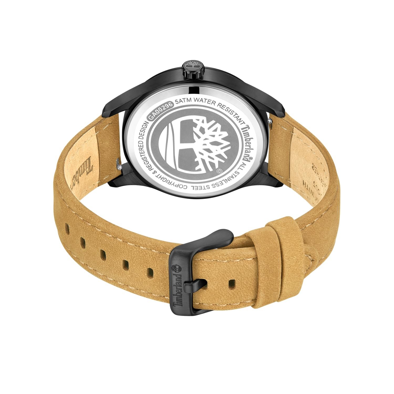 Годинник Timberland RAMBUSH TDWGA0029601 Чоловічий Бежевий Шкіряний ремінець 5 Бар Водостійкість Діаметр корпуса: 42 мм Чорний Ремінець, фото №4