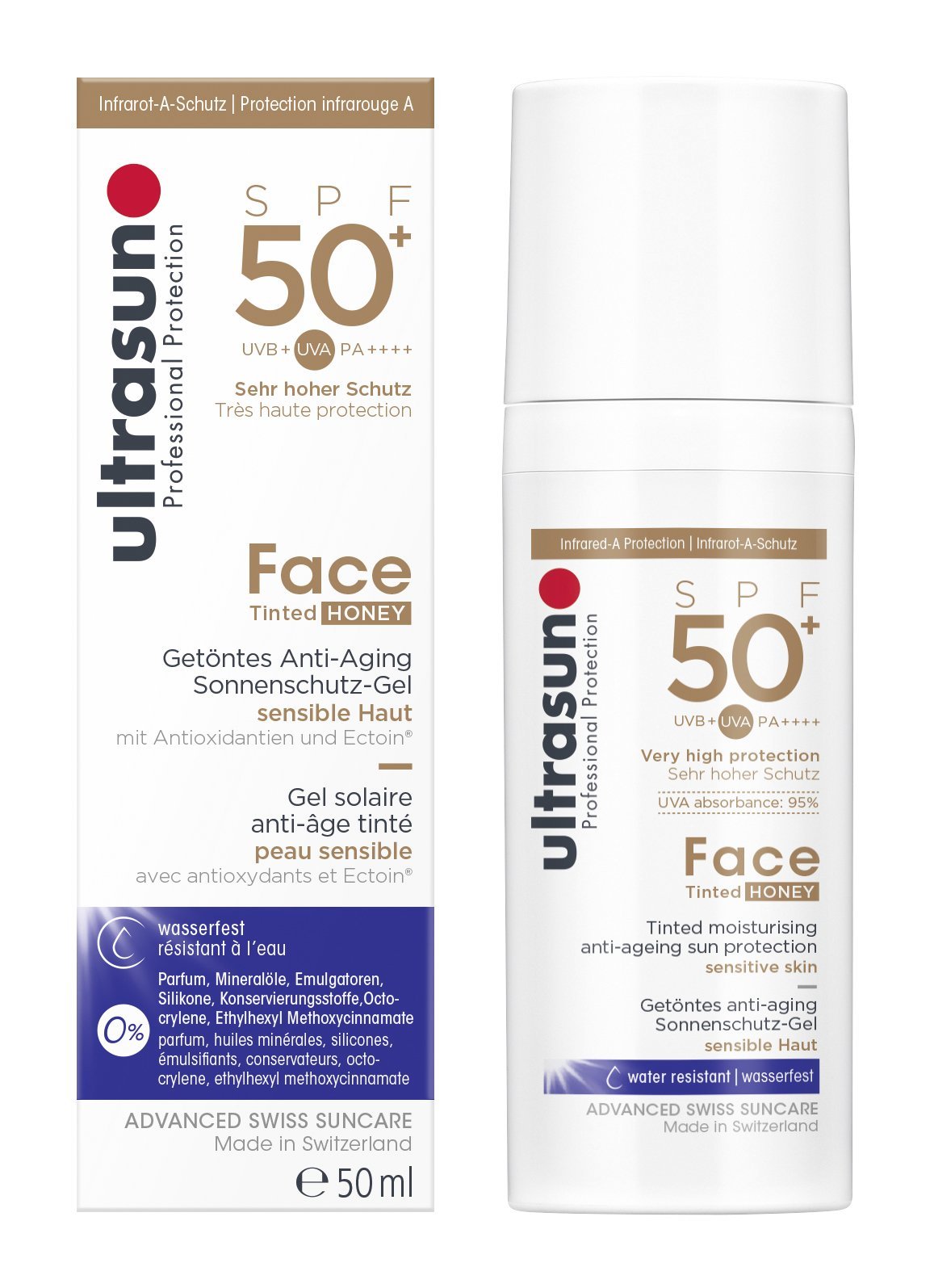 Крем для обличчя Ultrasun Tinted SPF50+ Honey, фото №2