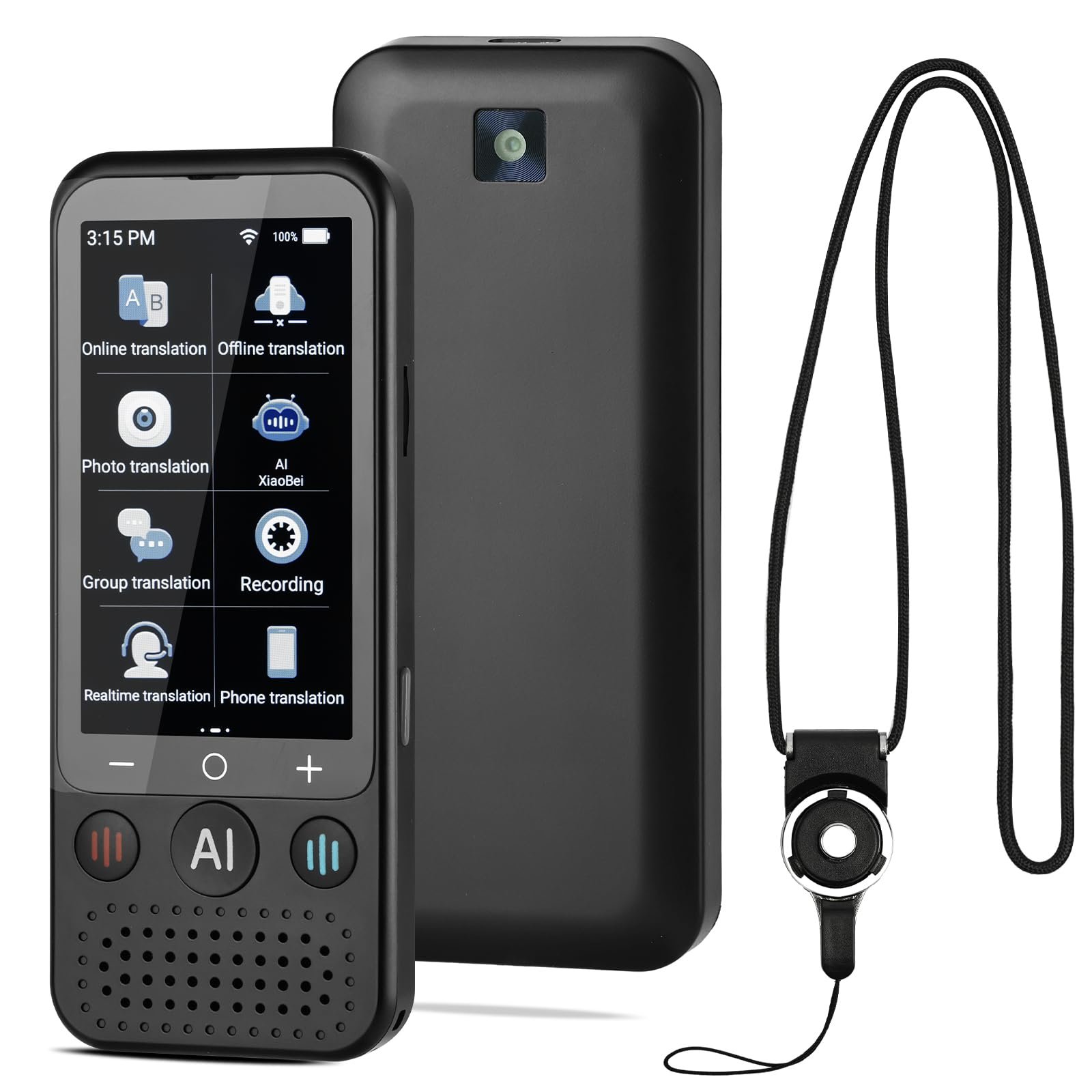 Перекладач OFFCUP Z15W Голосовий, 139 мов Двосторонній з голосовим виводом AI Миттєвий, фото №1