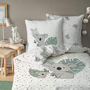 Дитячий комплект постільної білизни Koala 135 x 200 см, 80 x 80 см, бавовна - Фото 1